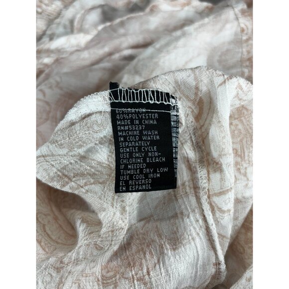 Unique Spectrum Womens Medium Paisley Blouse - - Picture 5 of 8